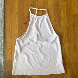 Fabletics Pale Blush High-Neck Tank XS